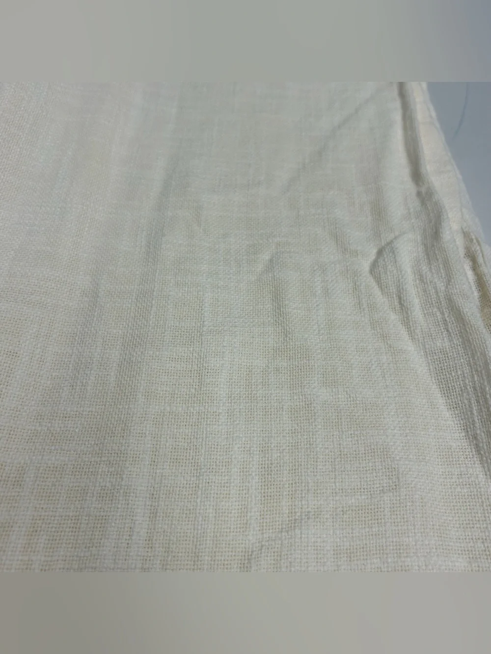 QUINCE Set Of 2 *48x95* Cotton Sheer Curtains Ivory 8957